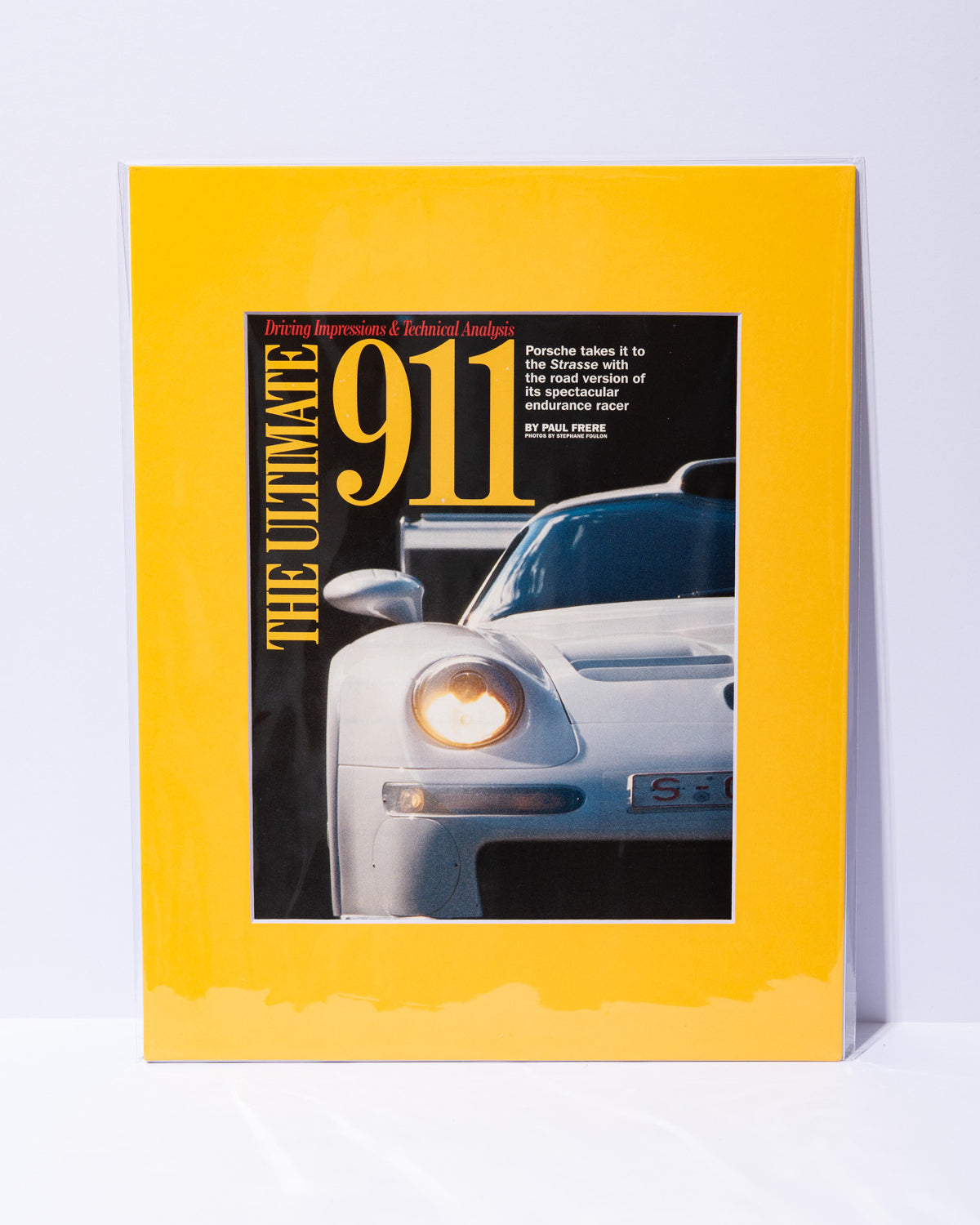 "The Ultimate 911" Porsche 911 GT1 mated original vintage article image