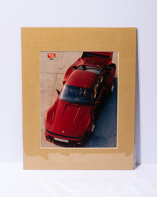 Slant Nose Porsche 930 Turbo TAG original mated vintage Auto Motor-Sport magazine image