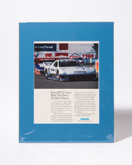 IMSA Mazda FC RX7 original vintage mated advertisement