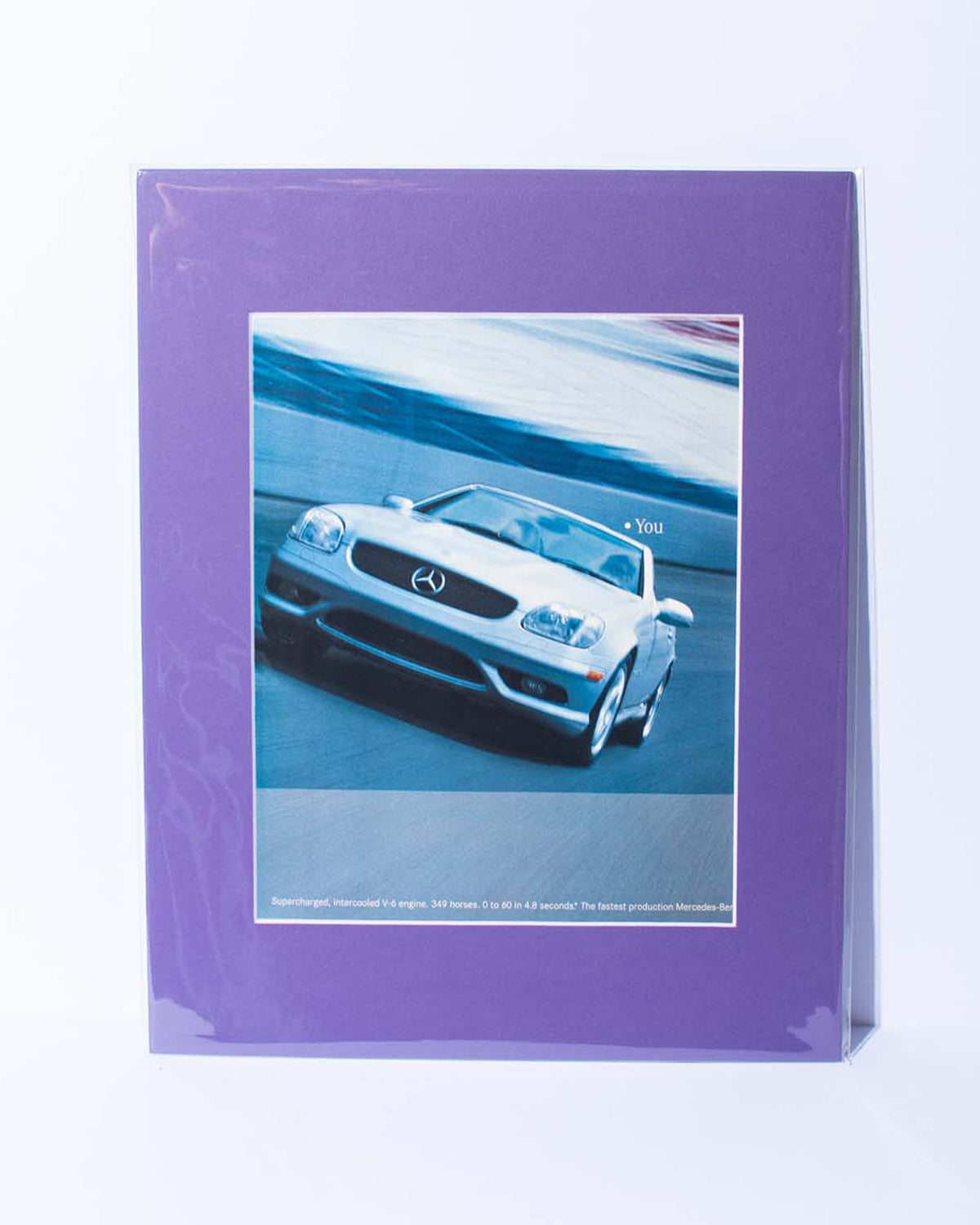 Mercedes Benz R170 SLK 32 AMG vintage mated magazine ad