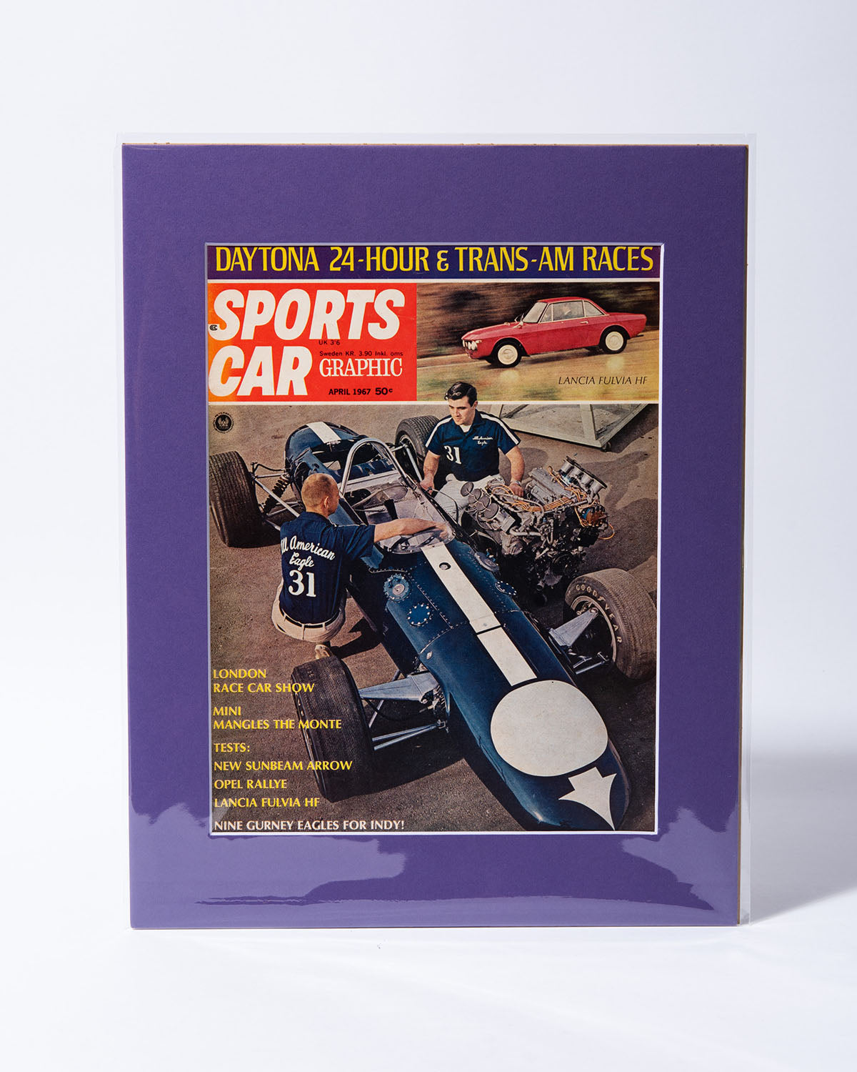 AAR Eagle Indy Car - Sports Car Graphic original vintage cover