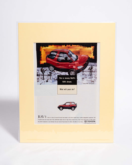 Toyota RAV4 2door "what will yours be?" - original vintage mated advertisement