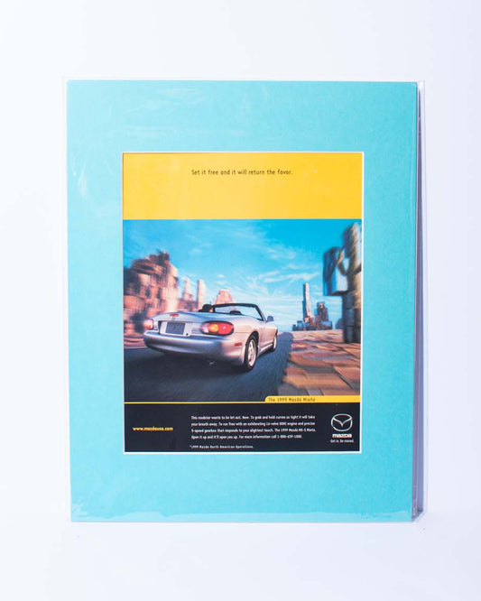 1999 Mazda Miata NB "Set it free..." original vintage mated magazine ad