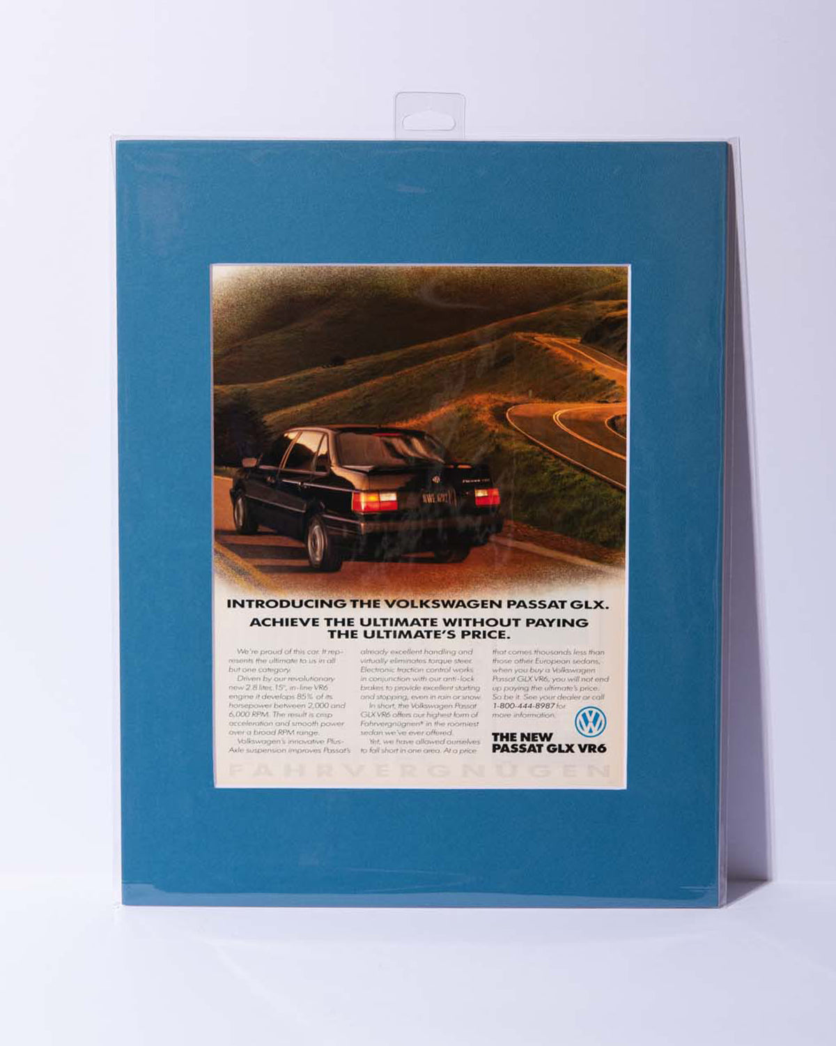 VW Volkswagen Passat GLX VR6 B4 Original Mated Vintage Magazine ad