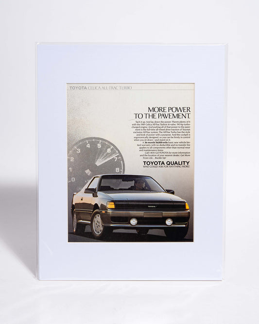 Toyota Celica All-Trac Turbo ST165 - original vintage mated advertisement