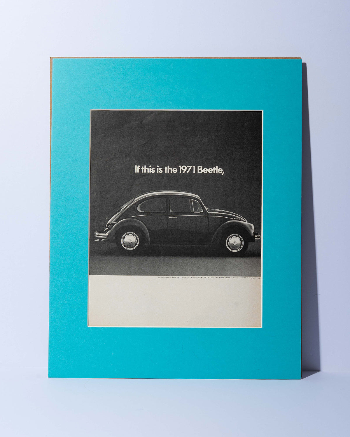Dual Page VW Beetle and Super Beetle 1971 original vintage mated ad