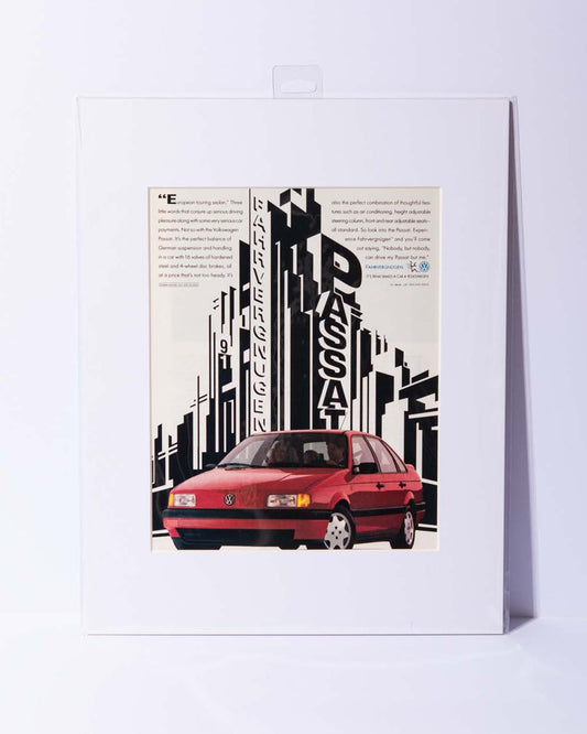 1991 VW Volkswagen Passat B3 Original Mated Vintage Magazine Ad