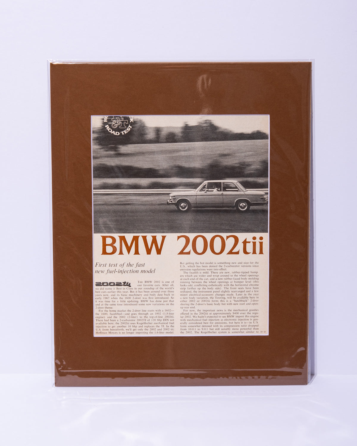 E10 BMW 2002 tii road test original vintage mated Road & Track article