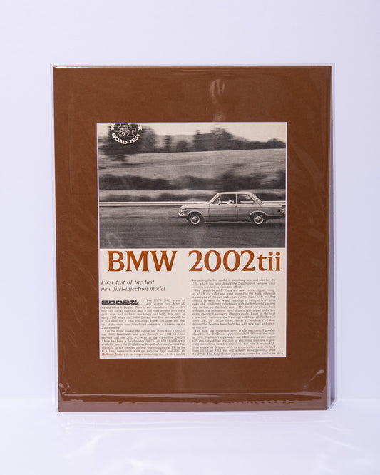 E10 BMW 2002 tii road test original vintage mated Road & Track article