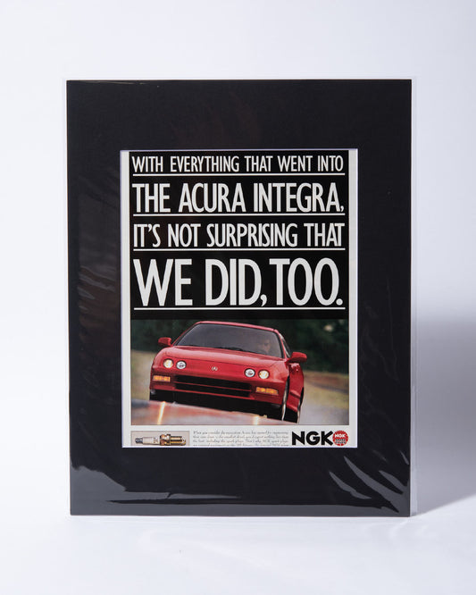 NGK + Acura Integra DC2 original vintage mated ad