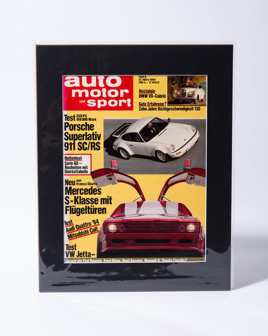 Sbarro Mercedes Benz 500SEC Gullwing - Auto Motor und Sport original vintage cover