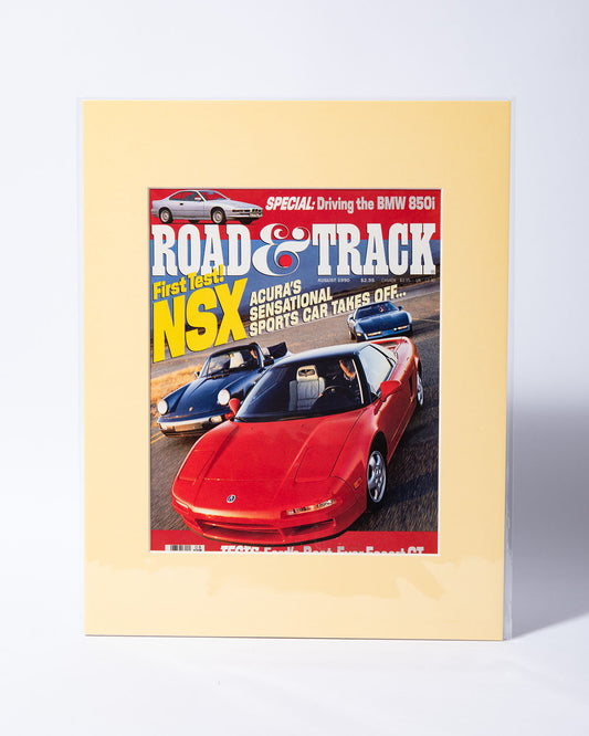 Acura NSX NA1 Road & Track First Test original vintage magazine mated cover