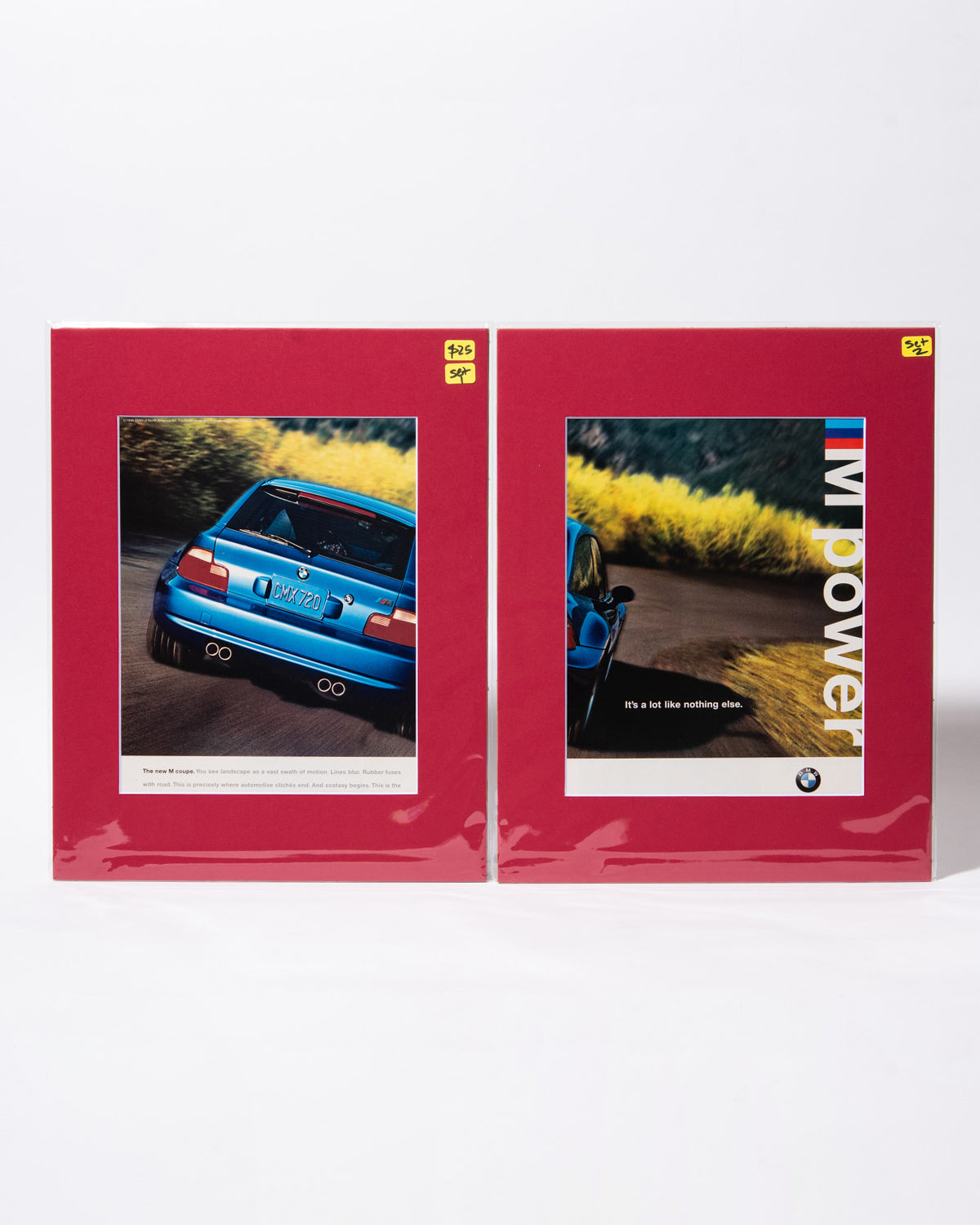 BMW M Coupe 2-page original vintage mated advertisement
