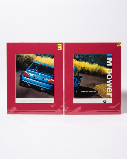 BMW M Coupe 2-page original vintage mated advertisement