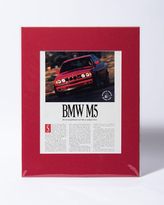 E34 BMW M5 original vintage mated Road & Track article image