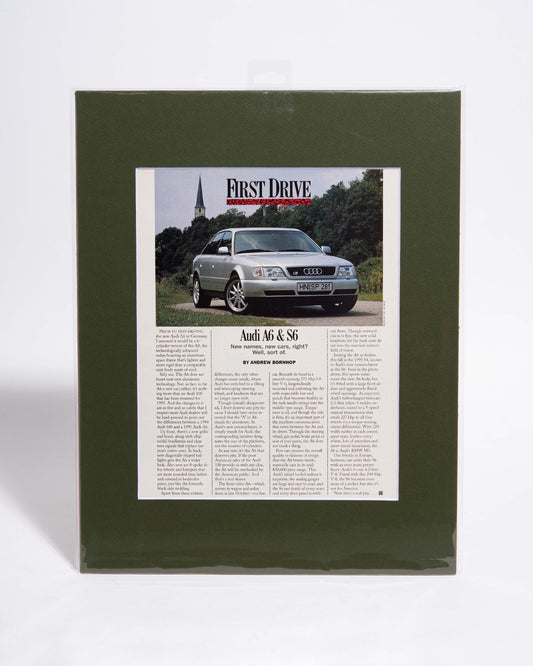 C4 Audi S6 & A6 Road & Track "First Drive" - original vintage mated article