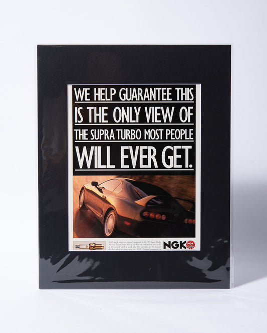 NGK + MK4 Toyota Supra Turbo - original vintage mated ad MKIV