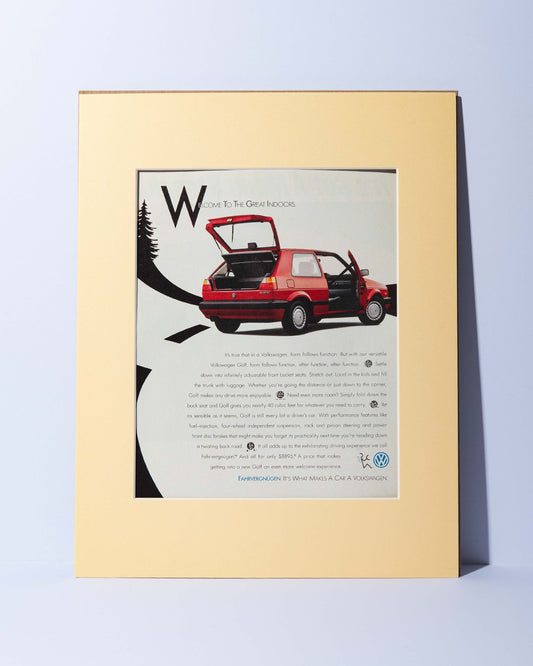 Volkswagen MK2 Golf GL vintage mated ad