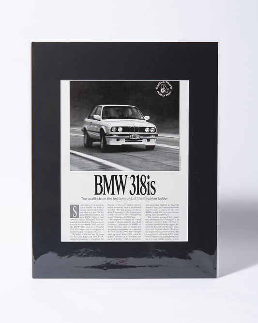 E30 BMW 318is original vintage mated Road & Track article page