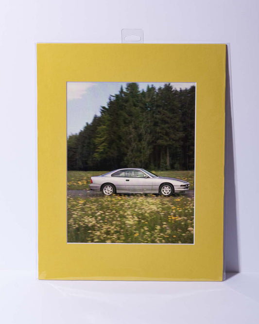 E31 BMW 850i original mated Sports Car International magazine mated image