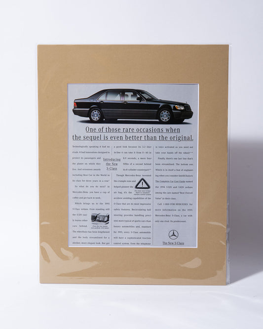 W140 Mercedes Benz S320 original vintage mated ad