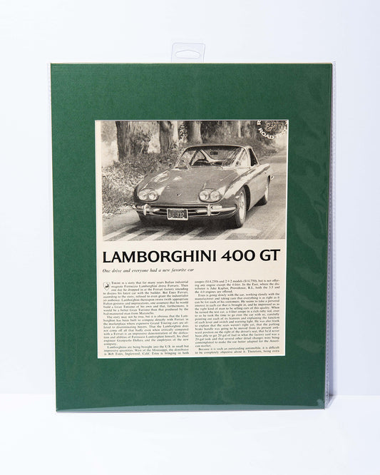 Lamborghini 400 GT original vintage magazine image