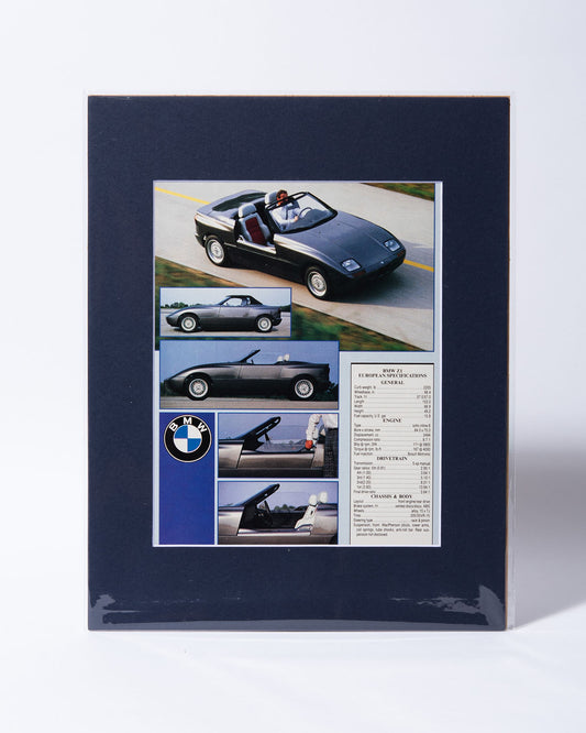 BMW Z1 original vintage mated Road & Track magazine images