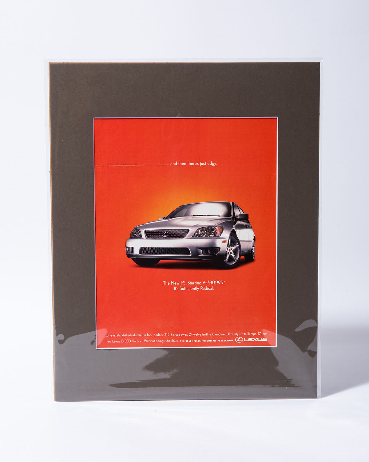 XE10 Lexus IS 300 "...and then there's just edgy" original vintage mated ad