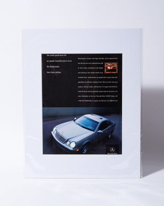 C208 Mercedes Benz CLK320 original vintage mated ad