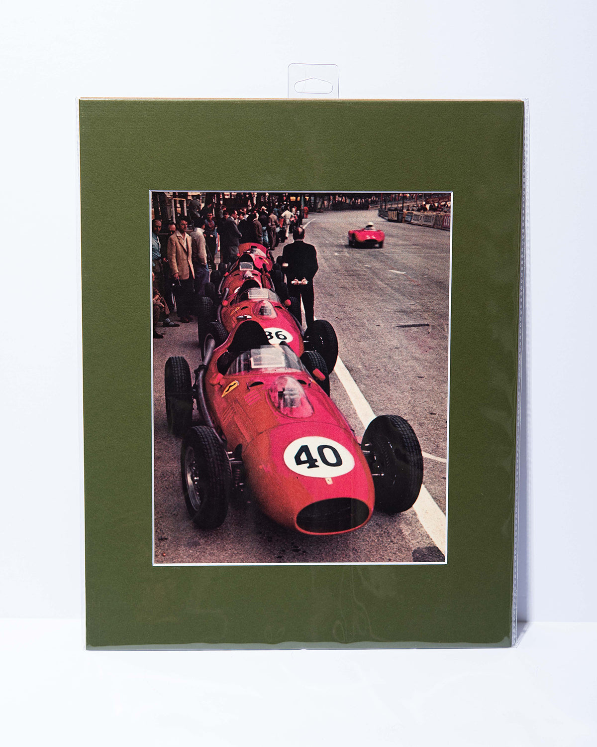 1950s Ferrari F1 Grand Prix car vintage mated image