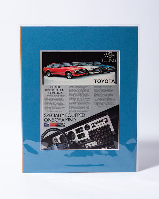1890 Limited Edition USGP Toyota Celica original vintage mated ad