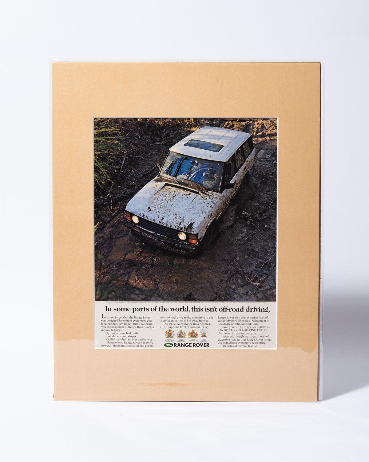 Range Rover "In some parts..." original vintage mated ad