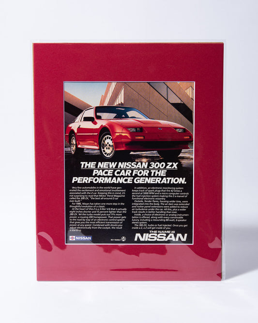 Z31 Nissan 300ZX "Pace car for..." original vintage ad