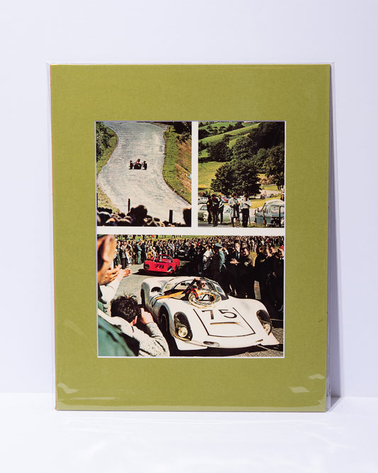 Targa Florio win Porsche 906 original vintage mated magazine image