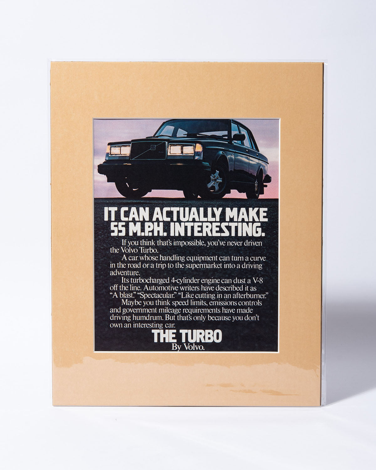Volvo 244 Turbo original vintage mated advertisement