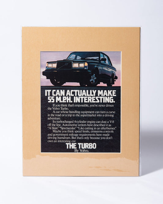 Volvo 244 Turbo original vintage mated advertisement