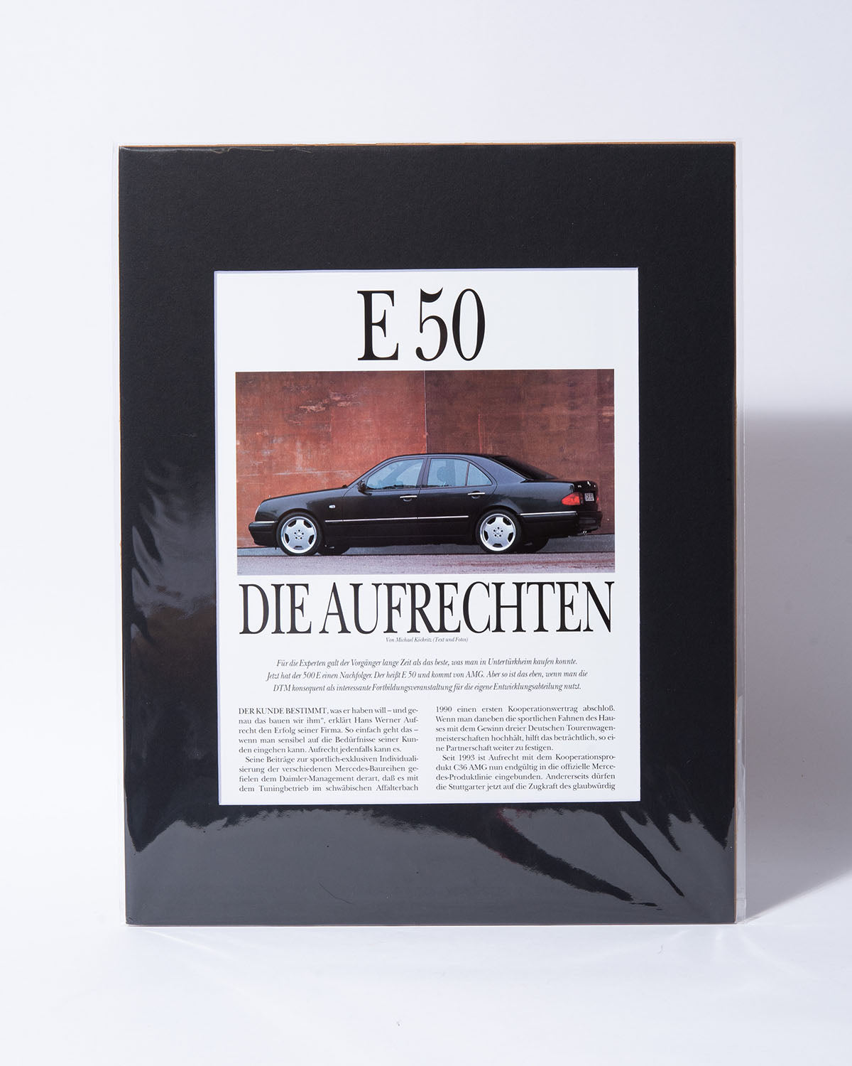 W210 E50 AMG Mercedes Benz original vintage GERMAN article page