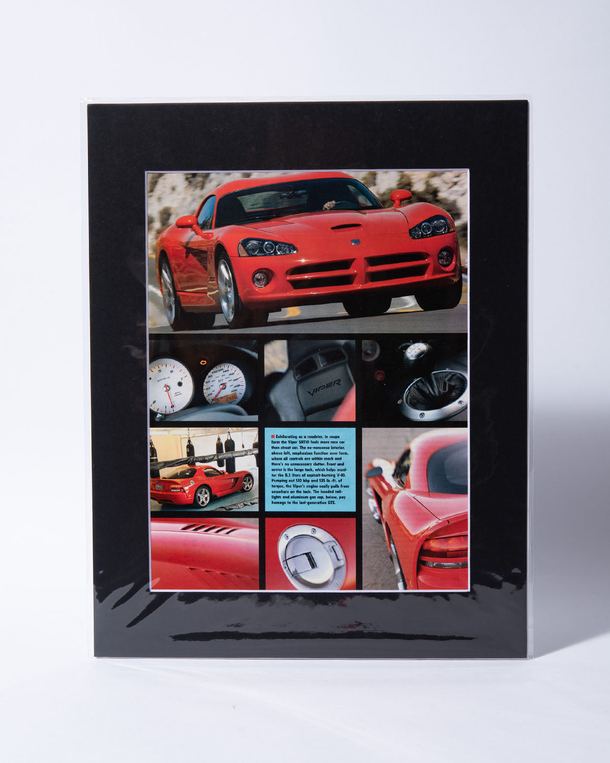 Dodge Viper SRT10 "ZB 1" original vintage mated article image set