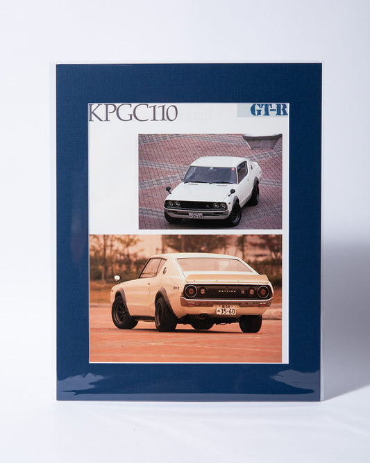 Nissan Skyline GTR 'Kenmeri' KPGC110 original vintage mated Japanese magazine page