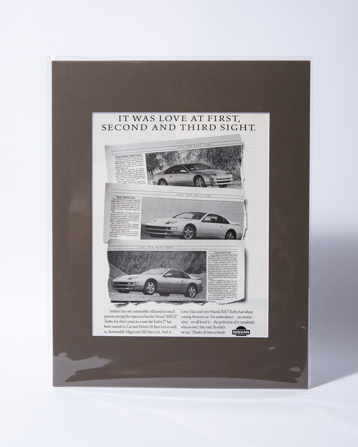 Z32 Nissan 300ZX Turbo Z "It was love..." original vintage magazine ad