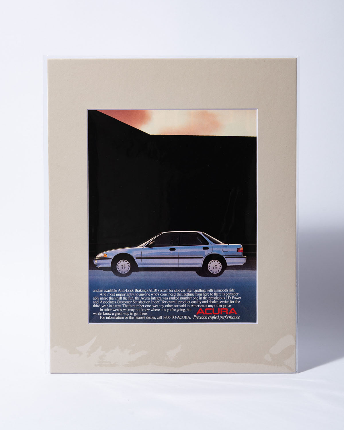 DA Acura Integra original vintage mated ad
