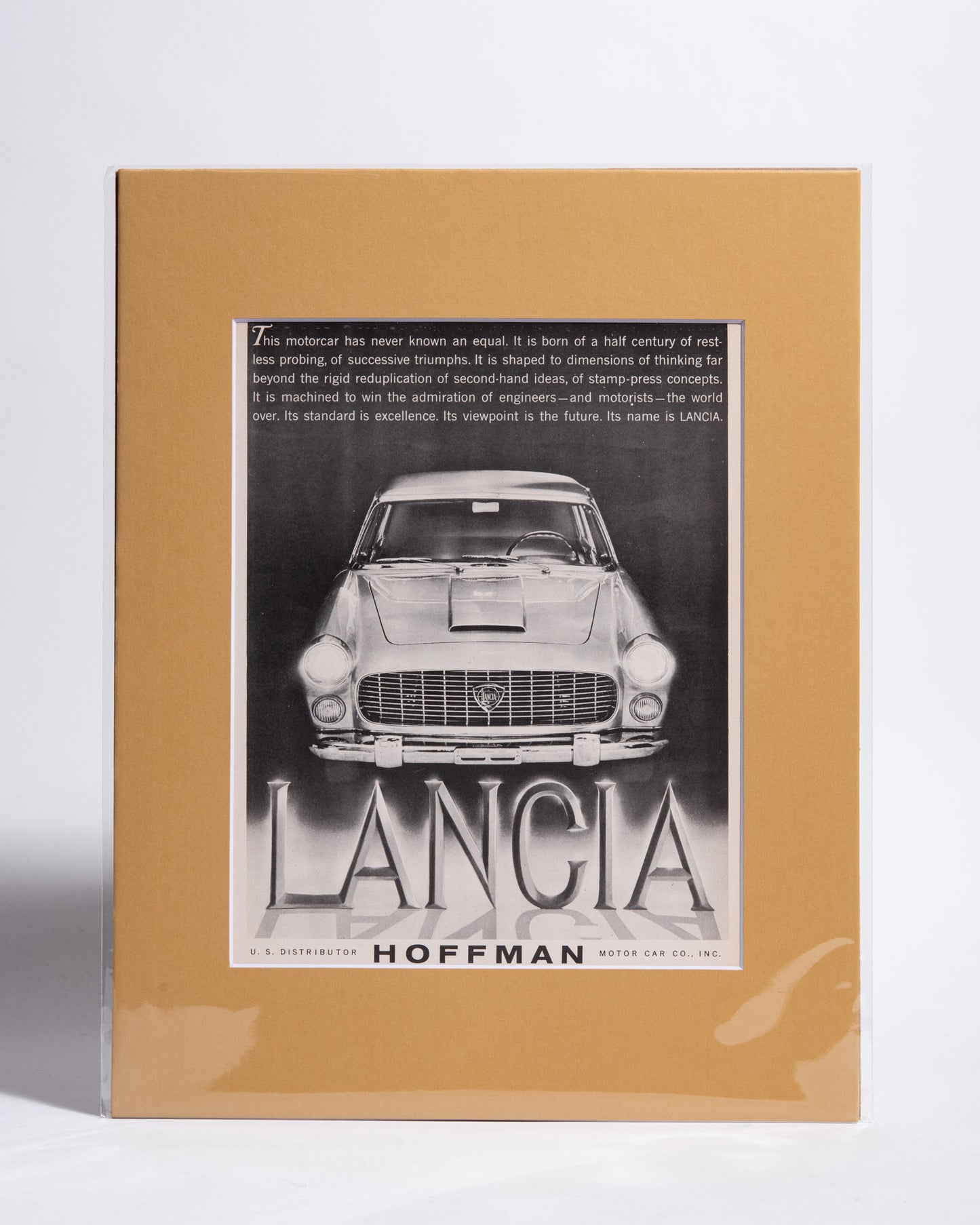 "LANCIA" Hoffman Motor Car Advert