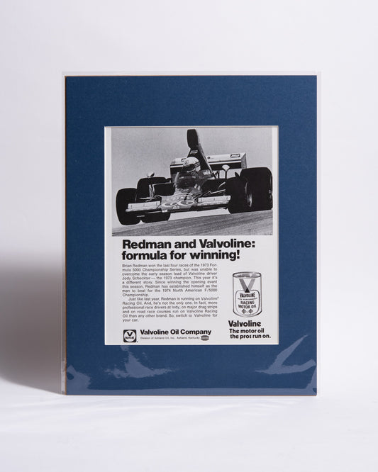 "Redman and Valvoline: Formula for Winning!" Advert