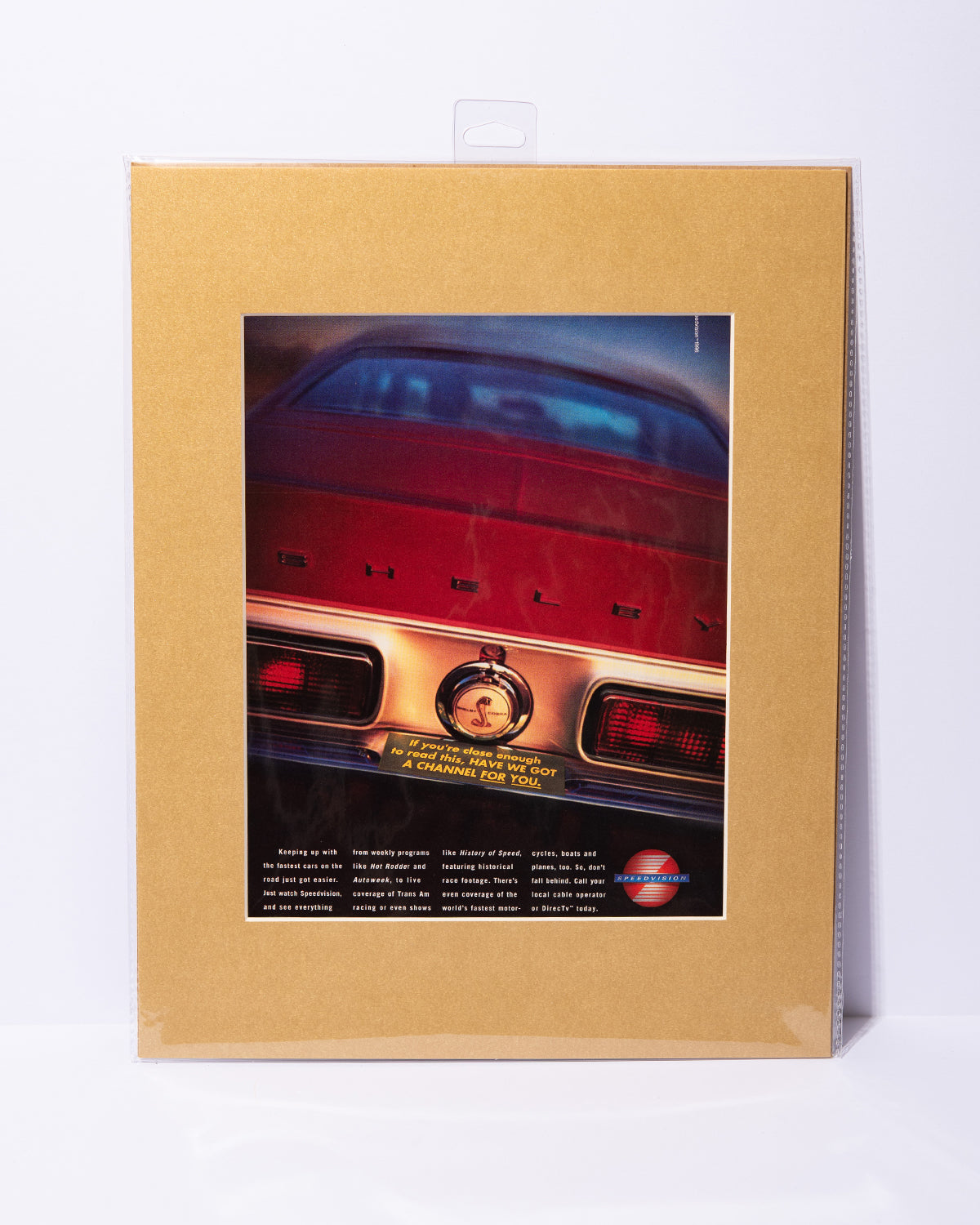 Speedvision + Shelby GT350 vintage ad