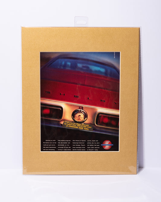 Speedvision + Shelby GT350 vintage ad