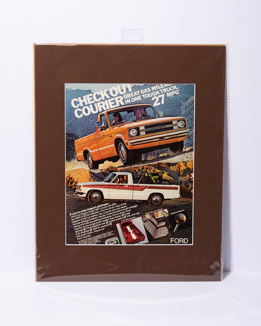 1981 Ford Courier vintage ad Road & Track magazine
