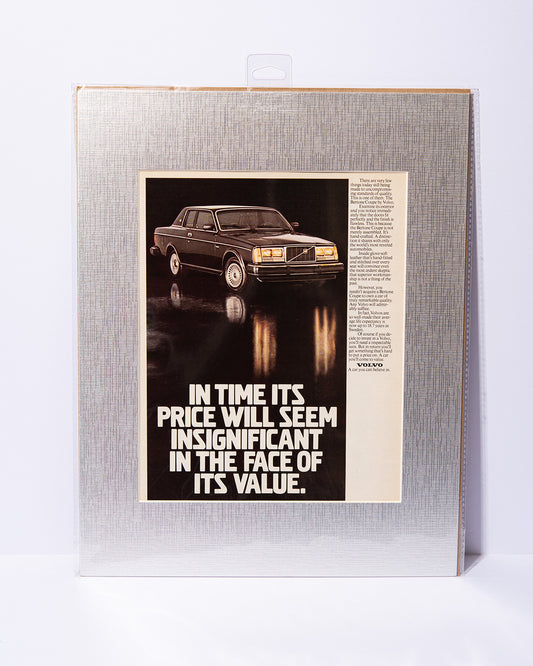 Volvo Bertone Coupe vintage mated ad