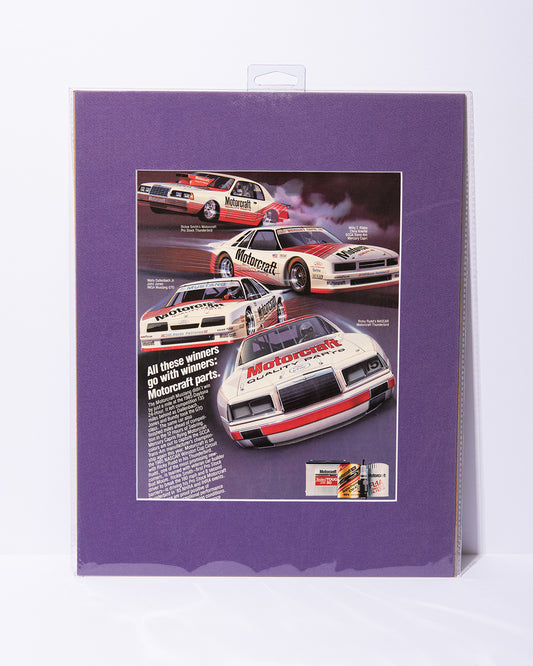 Motorcraft "All the winner go with winners" vintage ad NHRA, SCCA, IMSA, Nascar