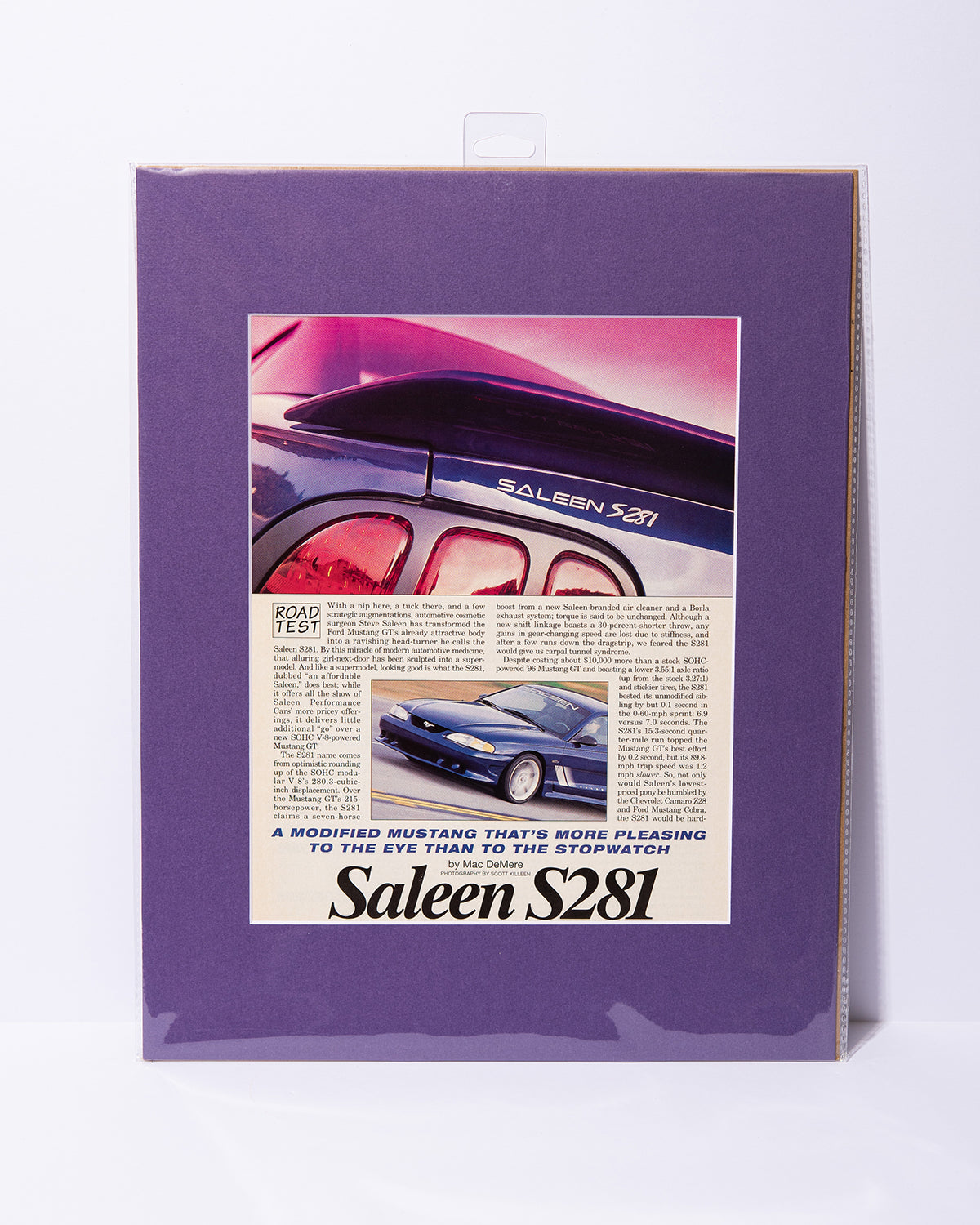 Saleen S281 Motor Trend Road Test article vintage image