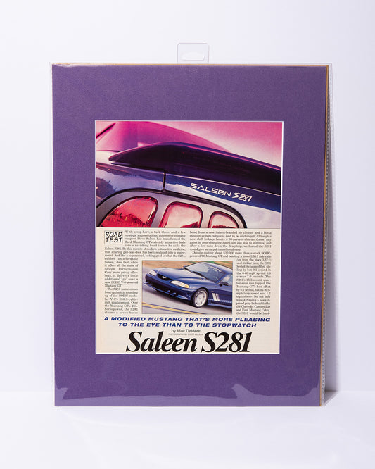 Saleen S281 Motor Trend Road Test article vintage image